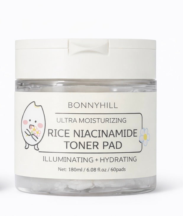 Bonny Hill Ultra Moisturizer Rice Niacinamide Toner Pads