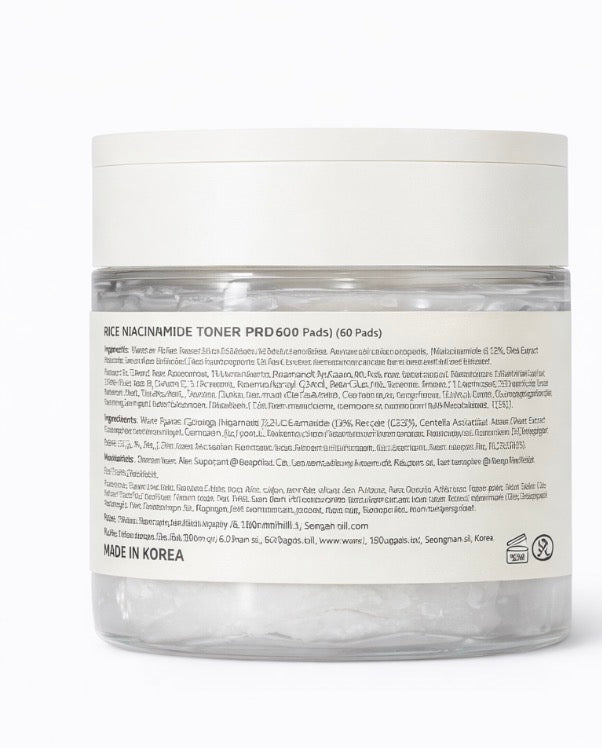 Bonny Hill Ultra Moisturizer Rice Niacinamide Toner Pads